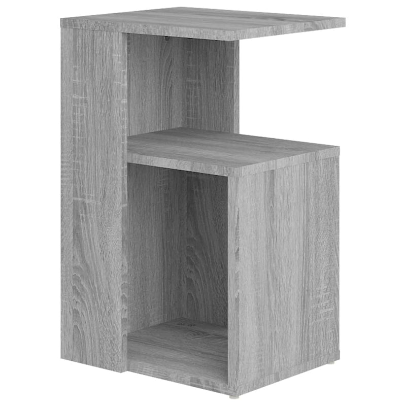 vidaXL szürke sonoma színű szerelt fa kisasztal 36 x 30 x 56 cm