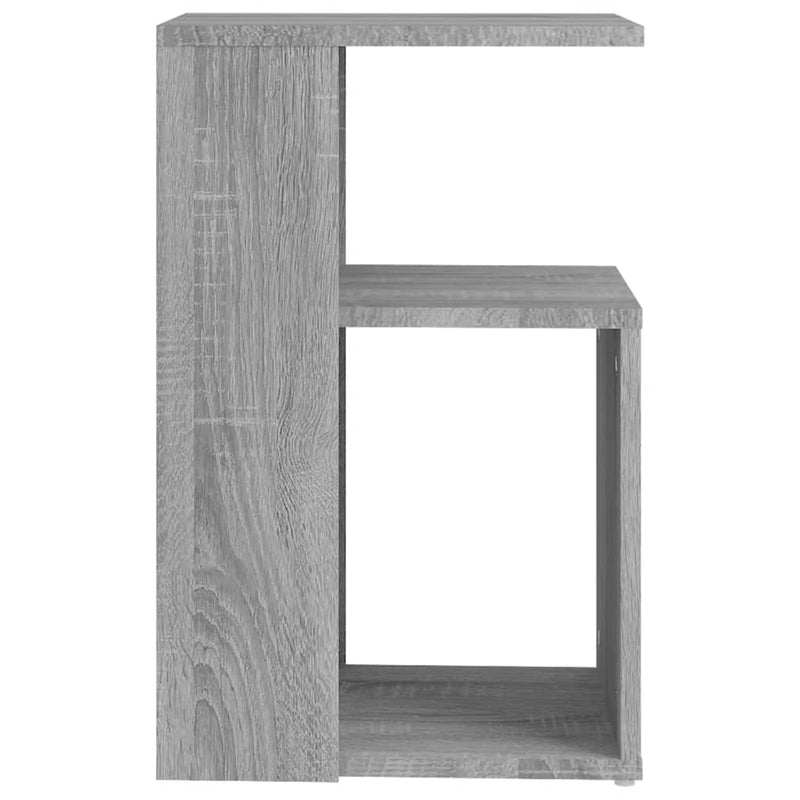 vidaXL szürke sonoma színű szerelt fa kisasztal 36 x 30 x 56 cm