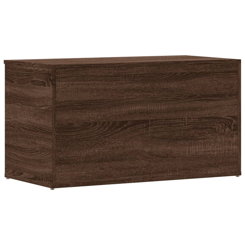vidaXL barna tölgyszínű szerelt fa tárolóláda 84 x 42 x 46 cm
