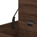 vidaXL barna tölgyszínű szerelt fa tárolóláda 84 x 42 x 46 cm