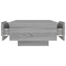 vidaXL szürke sonoma színű szerelt fa dohányzóasztal 90 x 60 x 31 cm