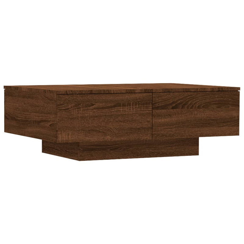 vidaXL barna tölgy színű szerelt fa dohányzóasztal 90 x 60 x 31 cm