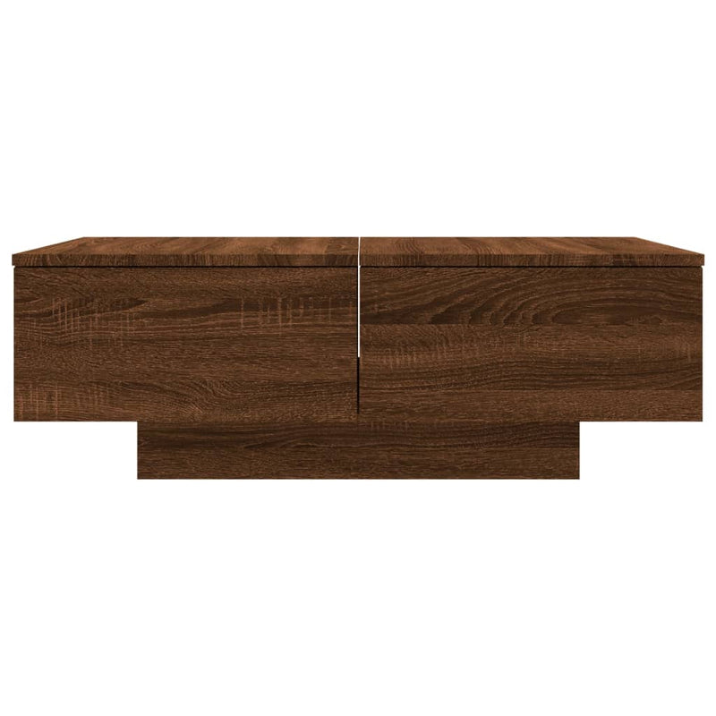 vidaXL barna tölgy színű szerelt fa dohányzóasztal 90 x 60 x 31 cm