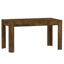 vidaXL füstös tölgy színű szerelt fa étkezőasztal 140 x 74,5 x 76 cm