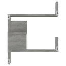 vidaXL 2 db szürke sonoma színű szerelt fa fali polc 40 x 40 x 50 cm
