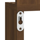 vidaXL barna tölgyszínű szerelt fa fali sarokpolc 20x20x127,5 cm