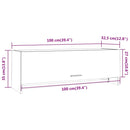 vidaXL szürke sonoma színű szerelt fa ruhásszekrény 100 x 32,5 x 35 cm