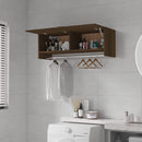 vidaXL barna tölgy színű szerelt fa ruhásszekrény 100 x 32,5 x 35 cm