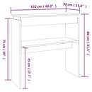 vidaXL szürke sonoma színű szerelt fa tálalóasztal 102 x 30 x 80 cm