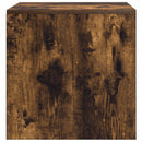 vidaXL 3 db füstös tölgy színű szerelt fa rakásolható dohányzóasztal