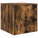 vidaXL 3 db füstös tölgy színű szerelt fa rakásolható dohányzóasztal