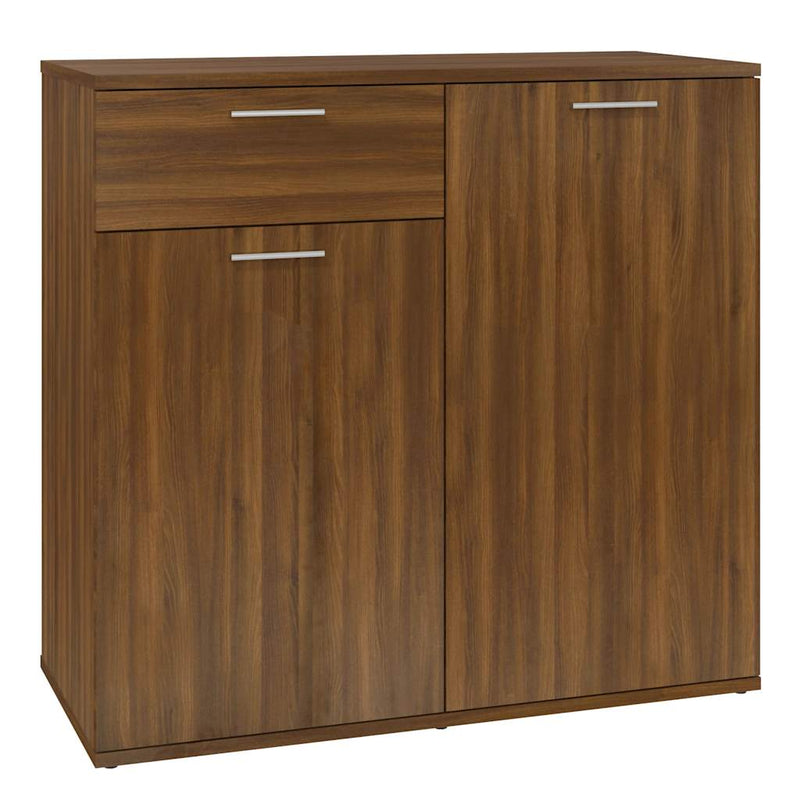 vidaXL barna tölgyszínű szerelt fa tálalószekrény 80x36x75 cm