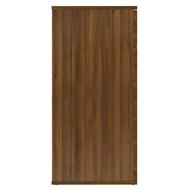 vidaXL barna tölgyszínű szerelt fa tálalószekrény 80x36x75 cm