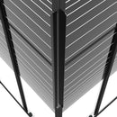 vidaXL fekete csíkos ESG zuhanykabin 80 x 80 x 180 cm