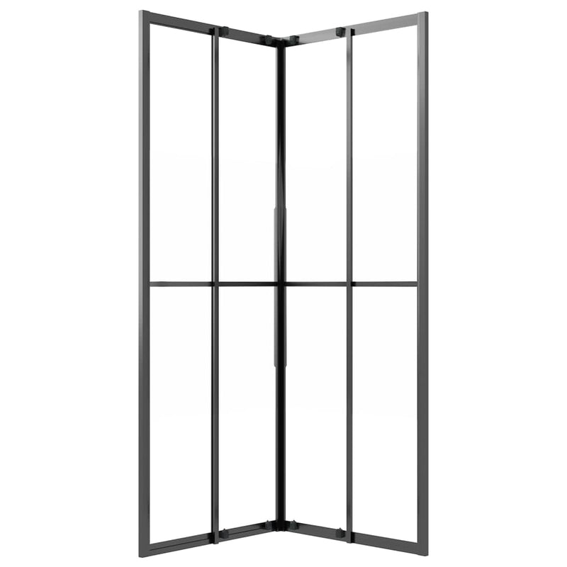 vidaXL selyemmatt ESG zuhanykabin 80x80x180 cm