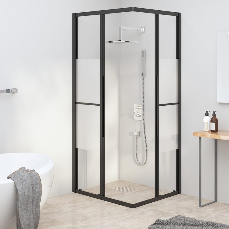 vidaXL selyemmatt ESG zuhanykabin 90x70x180 cm
