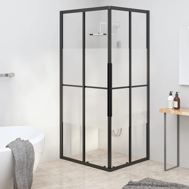 vidaXL selyemmatt ESG zuhanykabin 90x70x180 cm