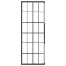 vidaXL fekete ESG tejüveg zuhanykabin 70 x 70 x 180 cm