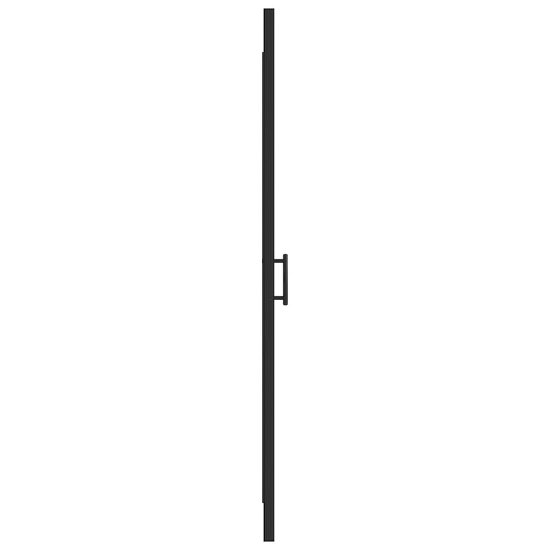 vidaXL fekete selyemmatt edzett üveg zuhanyajtó 81 x 195 cm