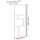 vidaXL fehér ESG üveg zuhanyfal küszöb nélküli zuhanyhoz 80 x 195 cm