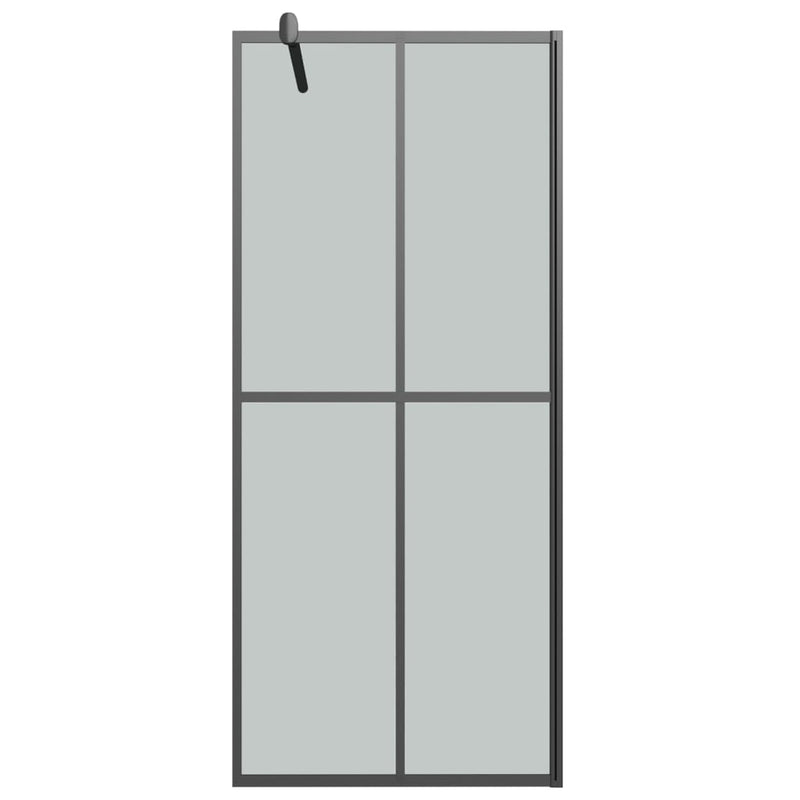 vidaXL sötét edzett üveg zuhanyfal küszöb nélküli zuhanyhoz 90x195cm