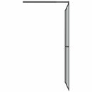 vidaXL sötét edzett üveg zuhanyfal küszöb nélküli zuhanyhoz 100x195cm