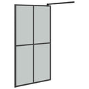 vidaXL sötét edzett üveg zuhanyfal küszöb nélküli zuhanyhoz 100x195cm
