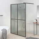 vidaXL sötét edzett üveg zuhanyfal küszöb nélküli zuhanyhoz 140x195 cm