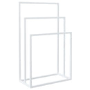 vidaXL fehér vas szabadon álló törölközőtartó 48 x 24 x 79 cm