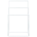 vidaXL fehér vas szabadon álló törölközőtartó 48 x 24 x 79 cm