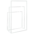 vidaXL fehér vas szabadon álló törölközőtartó 48 x 24 x 79 cm