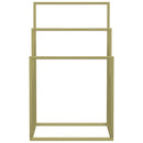 vidaXL aranyszínű vas szabadon álló törölközőtartó 48 x 24 x 79 cm