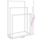 vidaXL aranyszínű vas szabadon álló törölközőtartó 48 x 24 x 79 cm