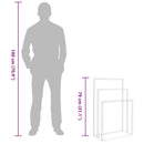 vidaXL aranyszínű vas szabadon álló törölközőtartó 48 x 24 x 79 cm