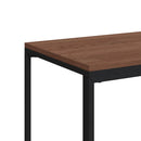 vidaXL fekete szerelt fa kisasztal kerekekkel 40 x 30 x 63,5 cm
