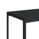 vidaXL fekete szerelt fa kisasztal kerekekkel 40 x 30 x 63,5 cm