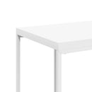 vidaXL fehér szerelt fa kisasztal kerekekkel 40 x 30 x 63,5 cm