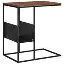 vidaXL fekete szerelt fa kisasztal 55 x 36 x 59,5 cm