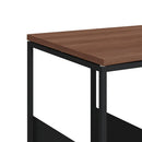 vidaXL fekete szerelt fa kisasztal 55 x 36 x 59,5 cm