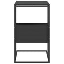 vidaXL fekete szerelt fa kisasztal 55x36x59,5 cm