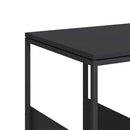 vidaXL fekete szerelt fa kisasztal 55x36x59,5 cm