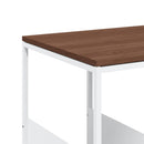 vidaXL fehér szerelt fa kisasztal kerekekkel 55x36x63,5 cm