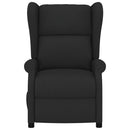 vidaXL fekete szövet magas háttámlájú elektromos dönthető fotel