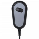 vidaXL sötétzöld szövet magas háttámlájú elektromos dönthető fotel