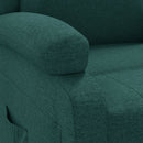 vidaXL sötétzöld szövet elektromos dönthető fotel