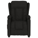 vidaXL fekete szövet elektromos dönthető fotel