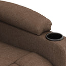 vidaXL barna szövet elektromos dönthető fotel