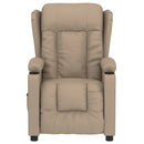 vidaXL kávészínű műbőr elektromos dönthető fotel