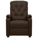 vidaXL barna műbőr elektromos dönthető fotel