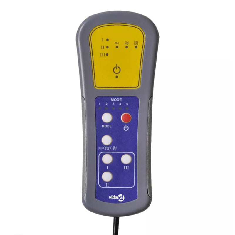 vidaXL szürke műbőr elektromos masszázsfotel